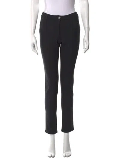 Pre-owned Chanel 2013 Straight Leg Pants In Black