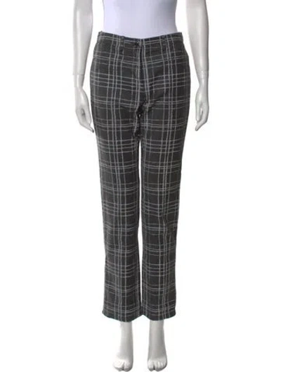 Pre-owned Chanel 2013 Straight Leg Pants In Gray