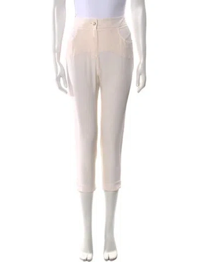 Pre-owned Chanel 2013 Straight Leg Pants In Neutral