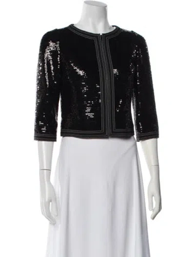 Pre-owned Chanel 2013 Tweed Pattern Jacket In Black
