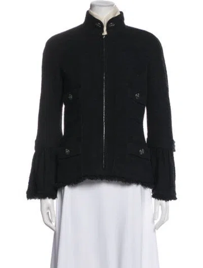 Pre-owned Chanel 2013 Tweed Pattern Jacket In Blue