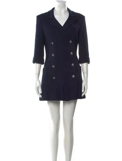 Pre-owned Chanel 2013 V-neck Jumpsuit In Blue