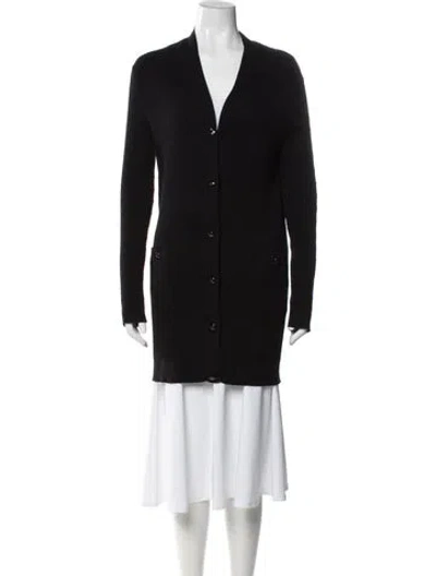 Pre-owned Chanel 2013 V-neck Sweater In Black