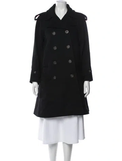 Pre-owned Chanel 2013 Wool Coat In Black