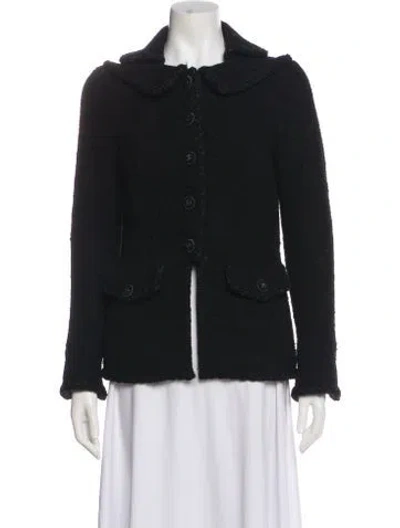 Pre-owned Chanel 2013 Wool Evening Jacket In Black