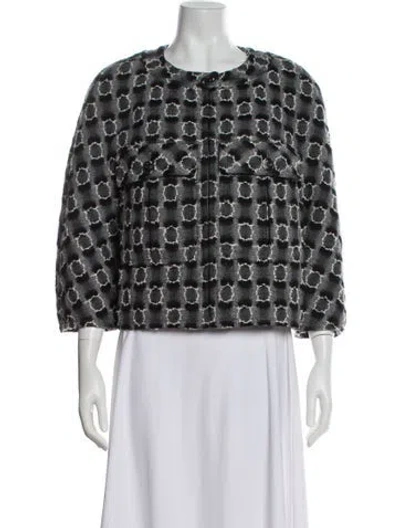 Pre-owned Chanel 2013 Wool Evening Jacket In Gray