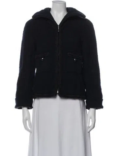 Pre-owned Chanel 2013 Wool Jacket In Blue