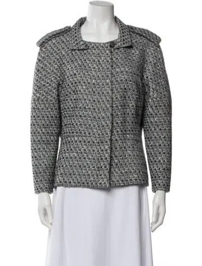 Pre-owned Chanel 2013 Wool Jacket In Gray