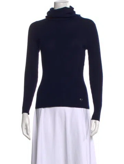 Pre-owned Chanel 2013 Wool Sweater In Blue