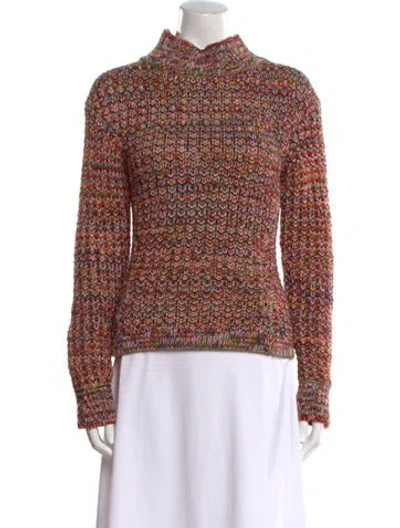 Pre-owned Chanel 2013 Wool Sweater In Red