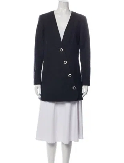 Pre-owned Chanel 2014 Blazer In Blue