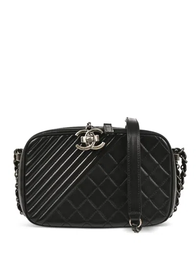 Pre-owned Chanel 2014 Boy  Camera Bag In Black