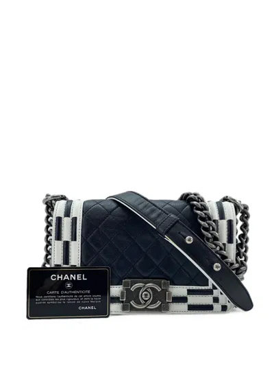 Pre-owned Chanel 2014 Boy  Shoulder Bag In Black