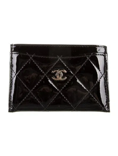 Pre-owned Chanel 2014 Card Holder Card Holder In Black