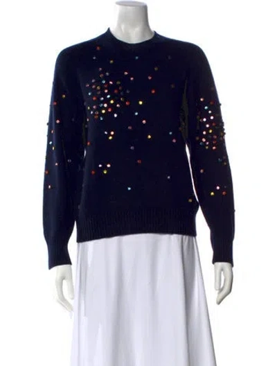 Pre-owned Chanel 2014 Cashmere Sweater In Blue