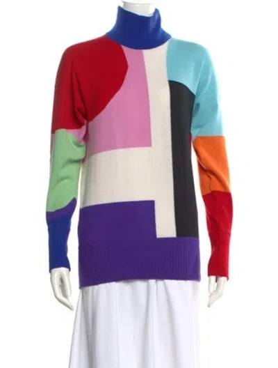 Pre-owned Chanel 2014 Cashmere Sweater In Blue