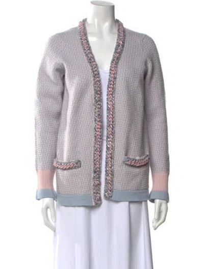 Pre-owned Chanel 2014 Cashmere Sweater In Blue