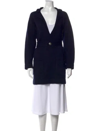 Pre-owned Chanel 2014 Cashmere Sweater In Blue/neutrals