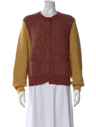 Pre-owned Chanel 2014 Cashmere Sweater In Brown