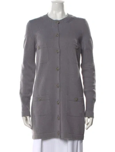 Pre-owned Chanel 2014 Cashmere Sweater In Gray