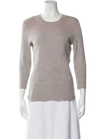 Pre-owned Chanel 2014 Cashmere Sweater In Gray