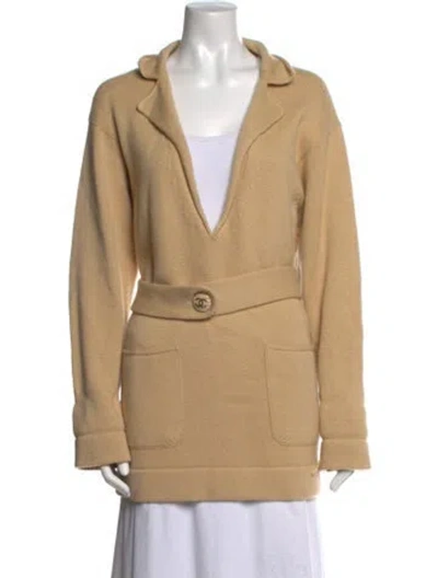 Pre-owned Chanel 2014 Cashmere Sweater In Neutral