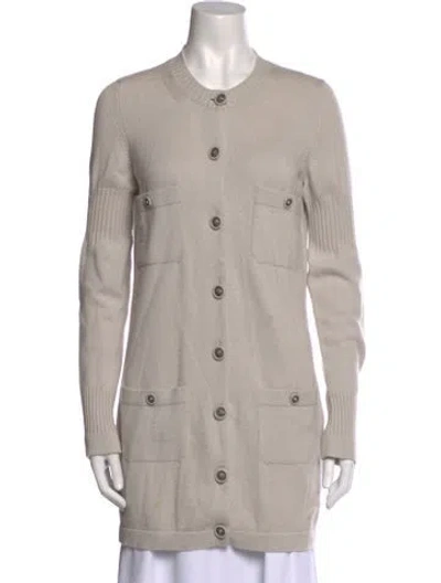 Pre-owned Chanel 2014 Cashmere Sweater In Neutral