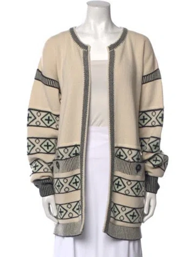 Pre-owned Chanel 2014 Cashmere Sweater In Neutral