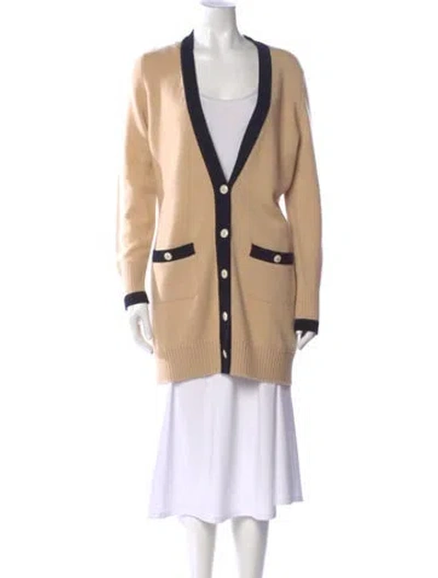 Pre-owned Chanel 2014 Cashmere Sweater In Neutral