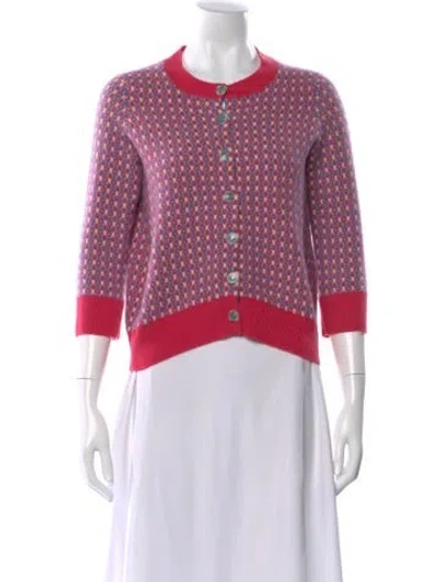 Pre-owned Chanel 2014 Cashmere Sweater In Pink