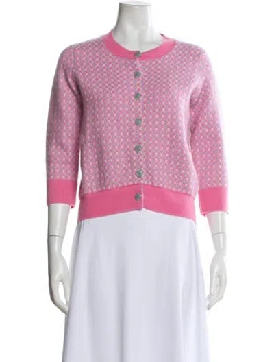 Pre-owned Chanel 2014 Cashmere Sweater In Pink