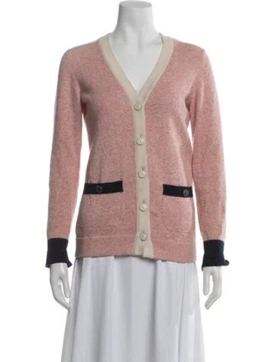 Pre-owned Chanel 2014 Cashmere Sweater In Pink
