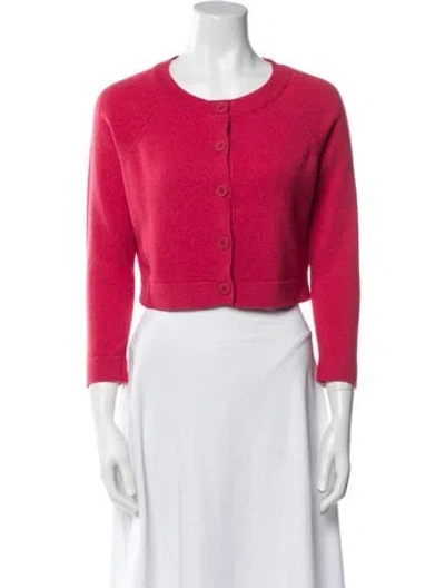 Pre-owned Chanel 2014 Cashmere Sweater In Red