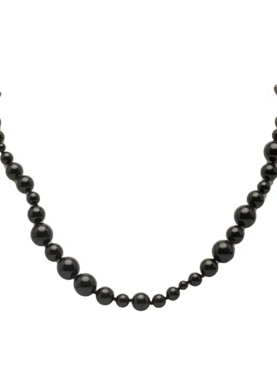 Pre-owned Chanel 2014 Cc Faux Pearl And Bead Necklace Costume Necklace In White