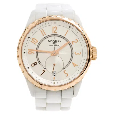 Pre-owned Chanel 2014  J12 Montre 365 Rose Gold Ceramic J12 Watch 365 In Red