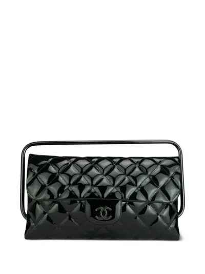 Pre-owned Chanel 2014 Classic Flap Clutch Bag In Black