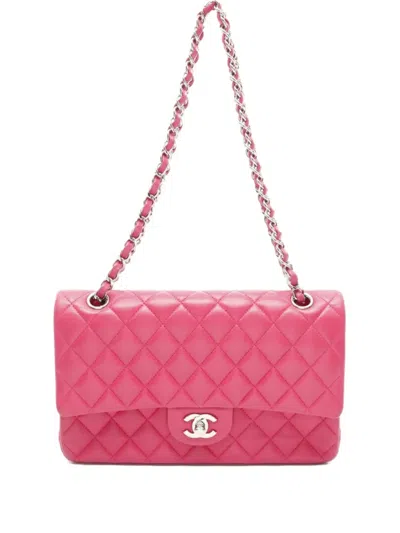 Pre-owned Chanel 2014 Classic Flap Shoulder Bag In Pink