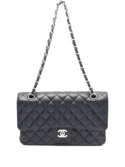 Pre-owned Chanel 2014 Classic Flap Shoulder Bag In Black