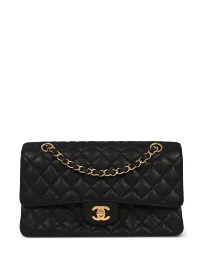 Pre-owned Chanel 2014 Classic Flap Shoulder Bag In Black