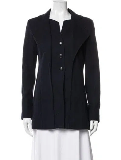 Pre-owned Chanel 2014 Coat In Blue