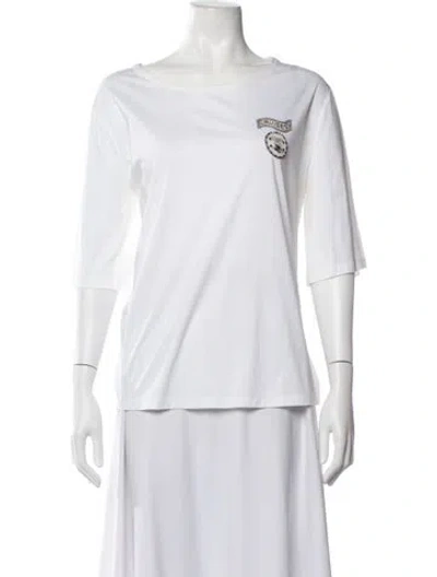 Pre-owned Chanel 2014 Graphic Print T-shirt In White