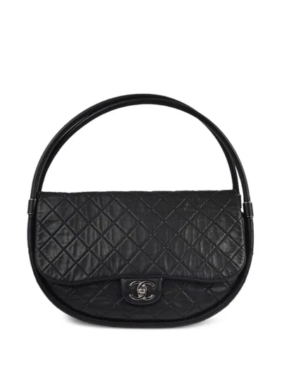 Pre-owned Chanel 2014 Hula Hoop Handbag In Black