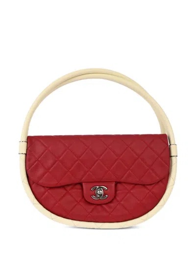Pre-owned Chanel 2014 Hula Hoop Handbag In Red