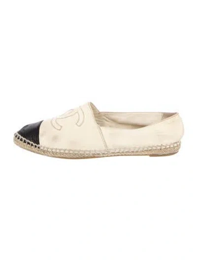 Pre-owned Chanel 2014 Interlocking Cc Logo Espadrilles
