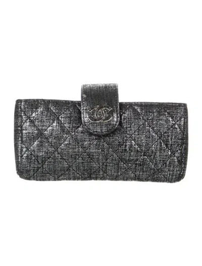 Pre-owned Chanel 2014 Interlocking Cc Logo Wallet