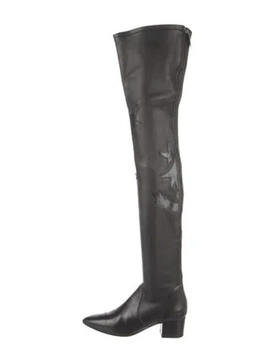 Pre-owned Chanel 2014 Lambskin Boots In Black