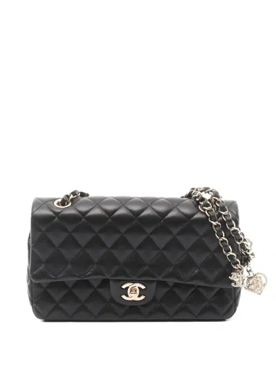 Pre-owned Chanel 2014 Matelasse Chain Crossbody Bag In Black