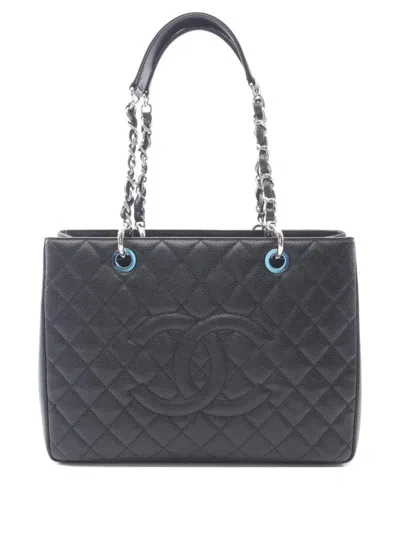 Pre-owned Chanel 2014 Matelasse Chain Shoulder Bag In Black