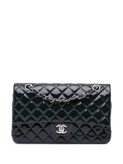 Pre-owned Chanel 2014 Medium Classic Patent Double Flap Shoulder Bag