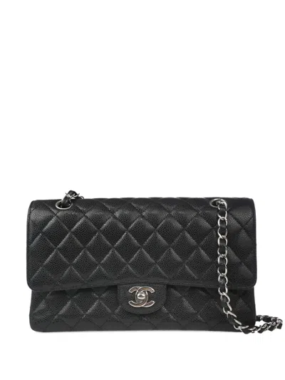 Pre-owned Chanel 2014 Medium Double Flap Shoulder Bag In 黑色